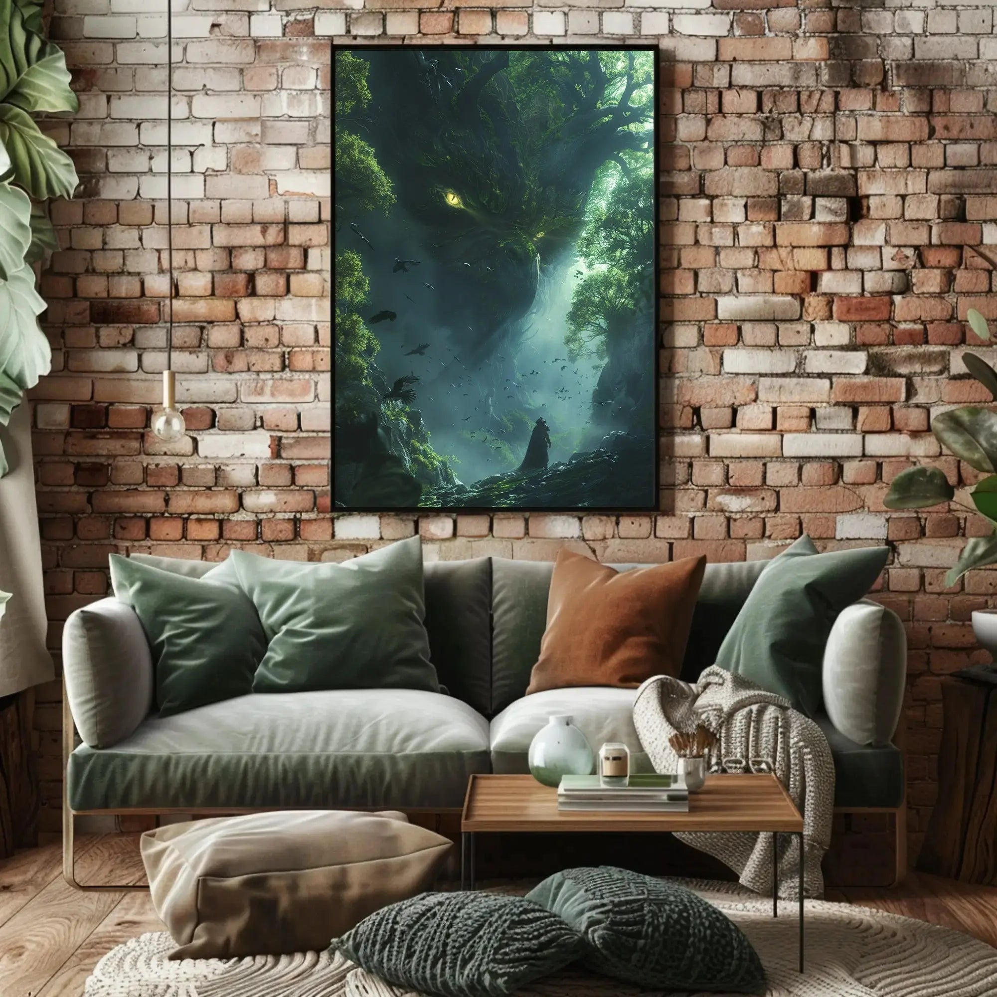 Mystical Forest Guardian Art Print: Abstract, Artistic, or Pop Culture Poster PosterGoat