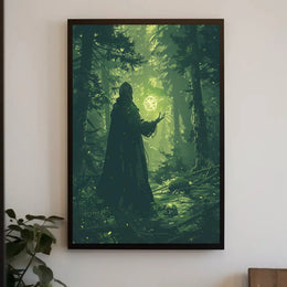 Mystical Forest Magic Art Print - Abstract, Artistic, or Pop Culture Poster PosterGoat