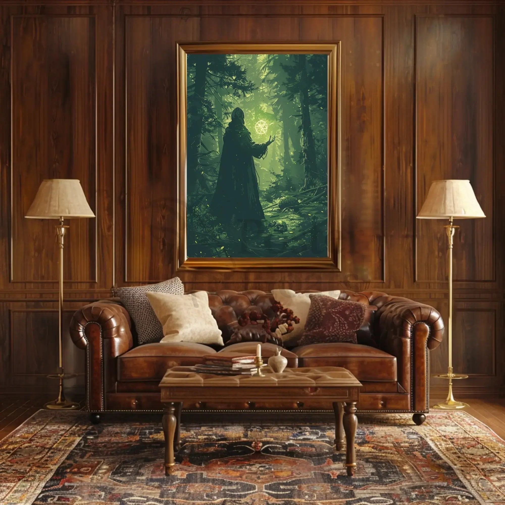 Mystical Forest Magic Art Print - Abstract, Artistic, or Pop Culture Poster PosterGoat
