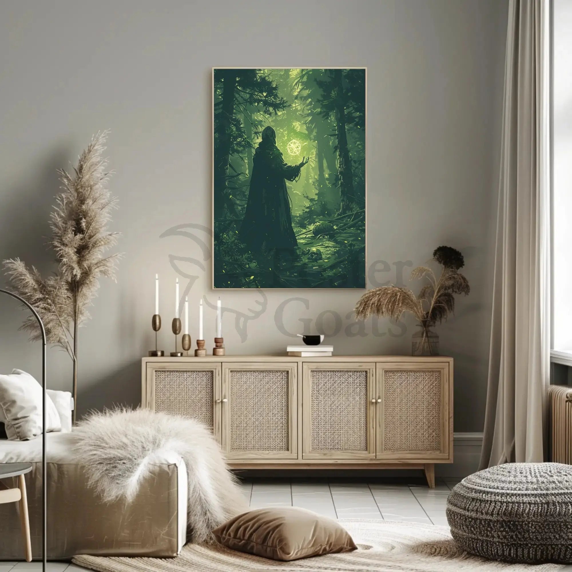 Mystical Forest Magic Art Print - Abstract, Artistic, or Pop Culture Poster PosterGoat