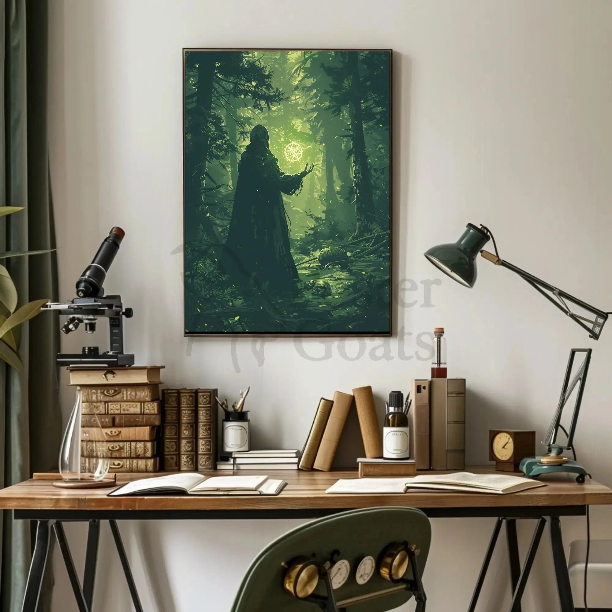 Mystical Forest Magic Art Print - Abstract, Artistic, or Pop Culture Poster PosterGoat