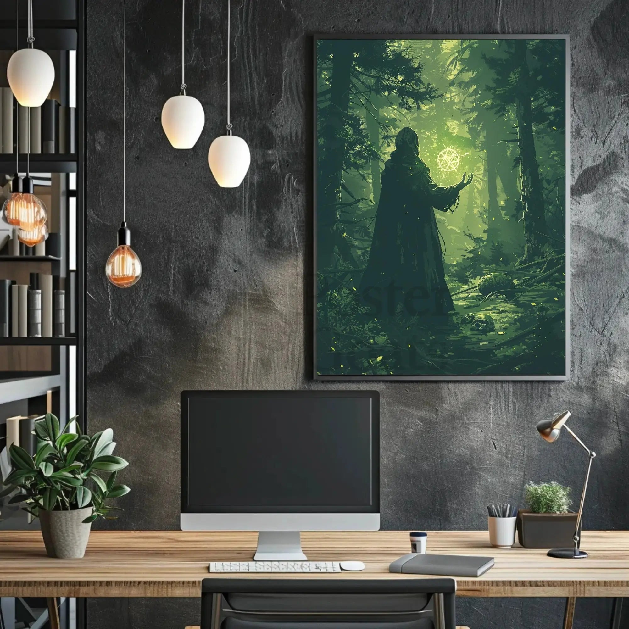 Mystical Forest Magic Art Print - Abstract, Artistic, or Pop Culture Poster PosterGoat