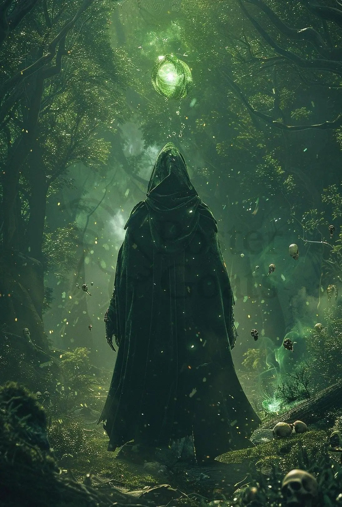 Mystical Forest Magic Fantasy Art Poster PosterGoat