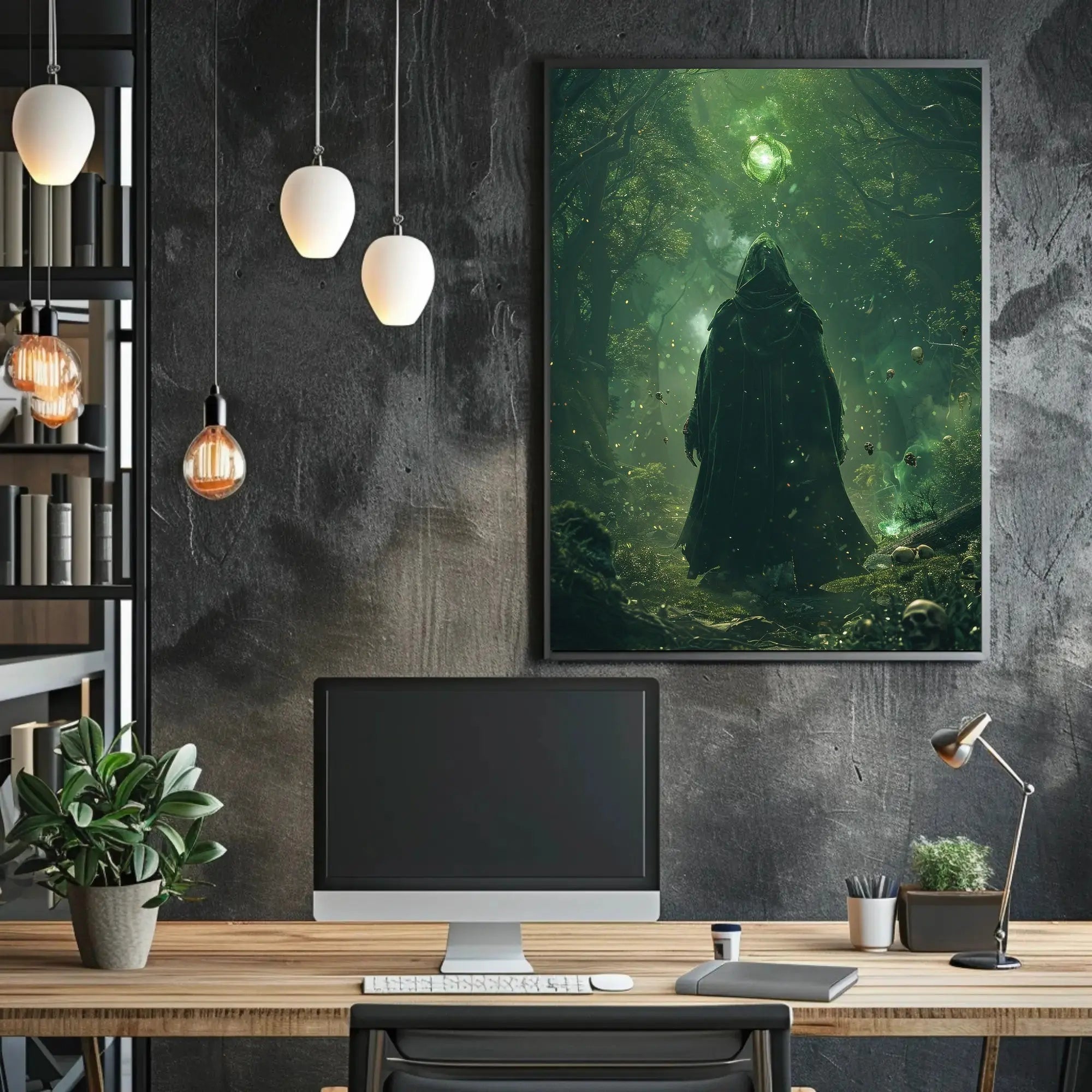Mystical Forest Magic Fantasy Art Poster PosterGoat