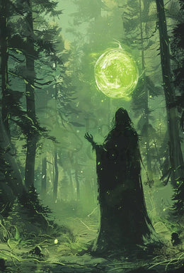 Mystical Forest Magic Scene Fantasy Poster PosterGoat