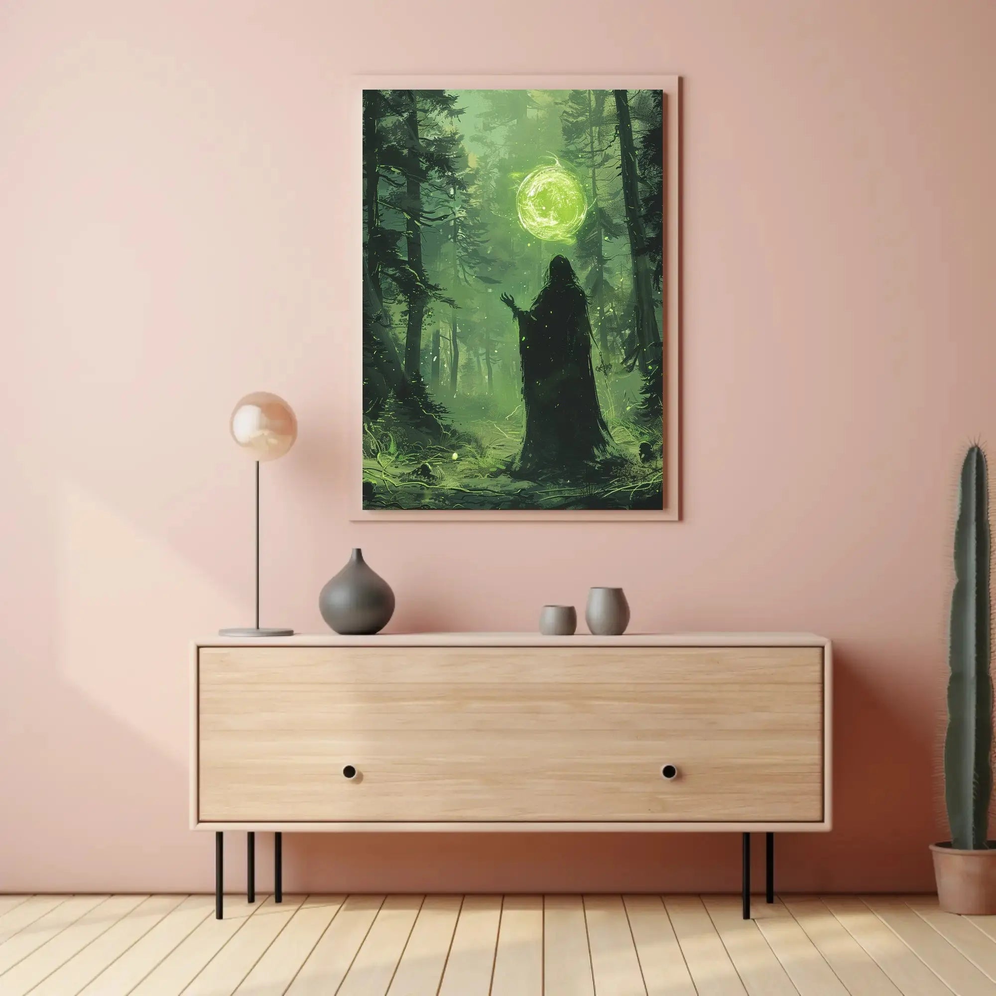 Mystical Forest Magic Scene Fantasy Poster PosterGoat
