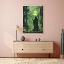 Mystical Forest Magic Scene Fantasy Poster PosterGoat