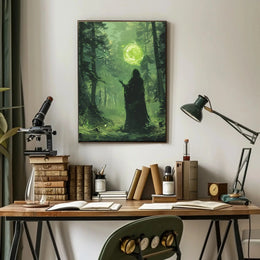 Mystical Forest Magic Scene Fantasy Poster PosterGoat