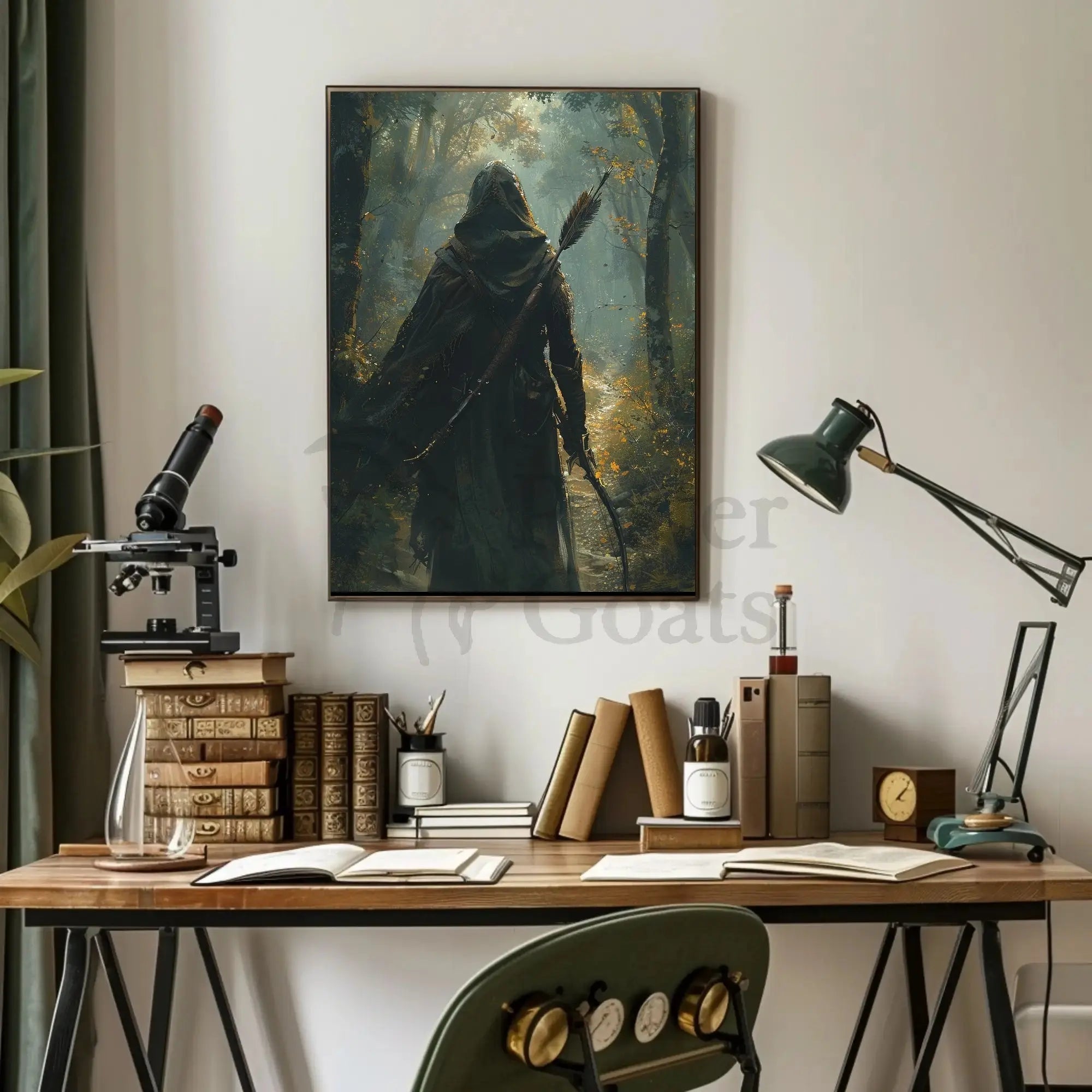 Mystical Forest Ranger Adventure – Artistic Poster PosterGoat