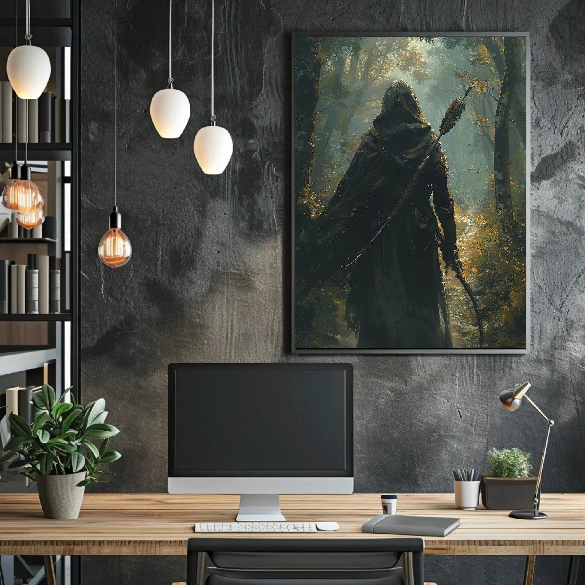 Mystical Forest Ranger Adventure – Artistic Poster PosterGoat