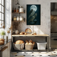 Mystical Forest Scene with Wolves Animal Poster PosterGoat