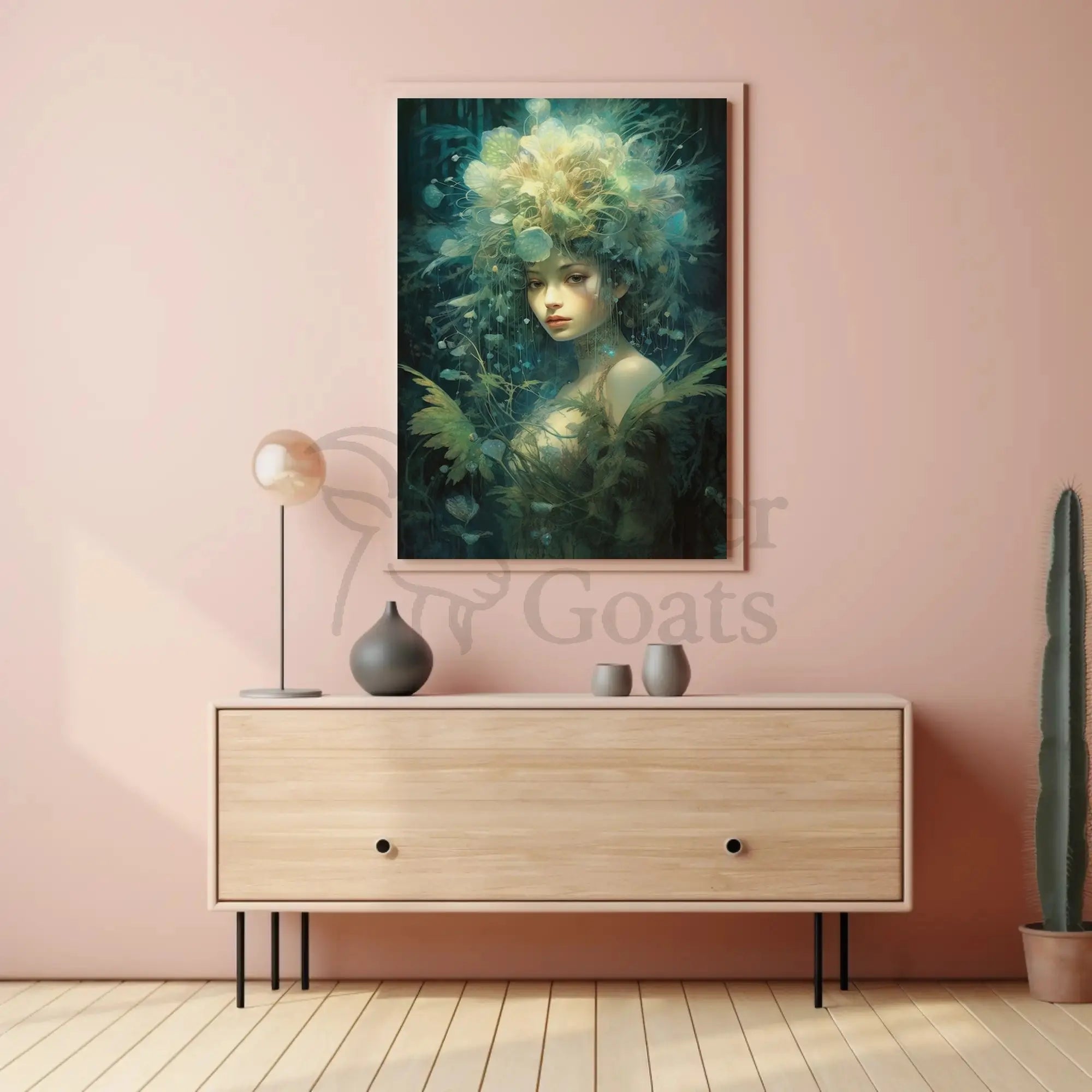 Mystical Forest Spirit Enchantment Artistic Poster PosterGoat