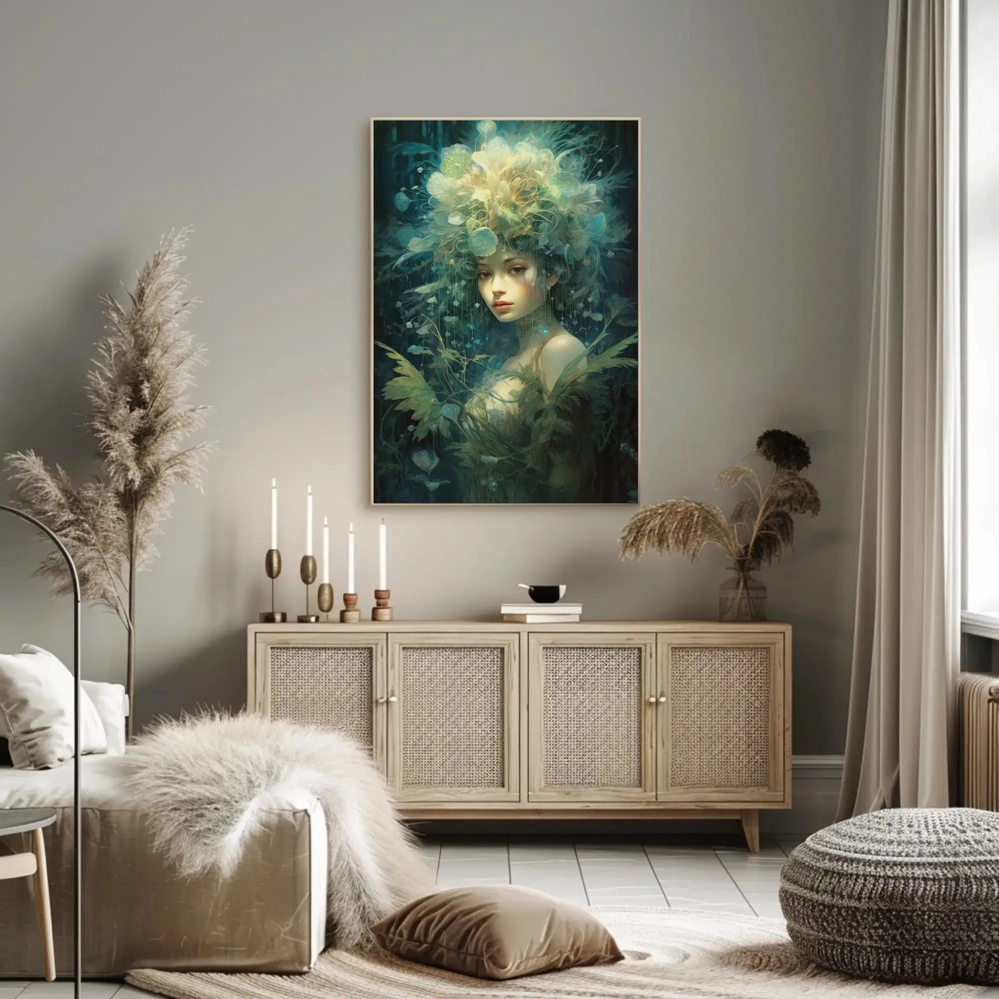Mystical Forest Spirit Enchantment Artistic Poster PosterGoat