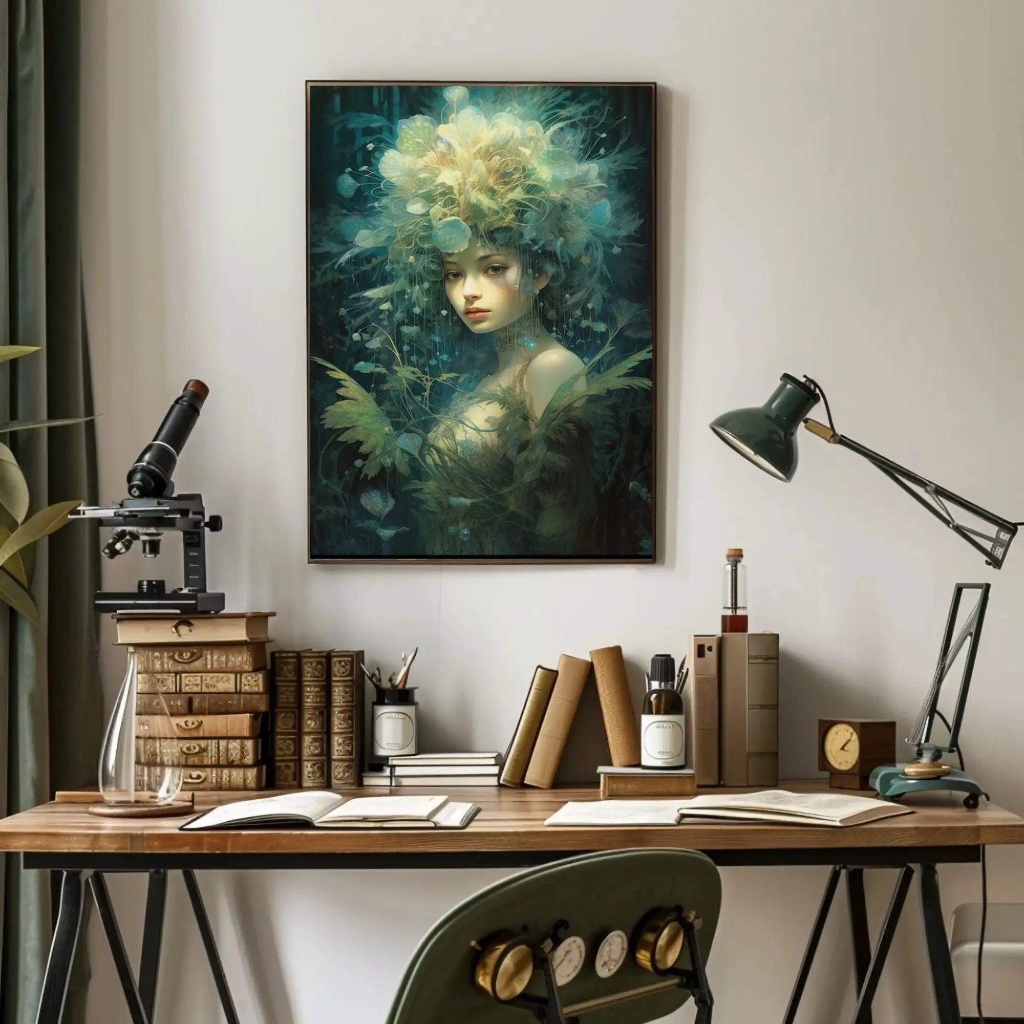 Mystical Forest Spirit Enchantment Artistic Poster PosterGoat
