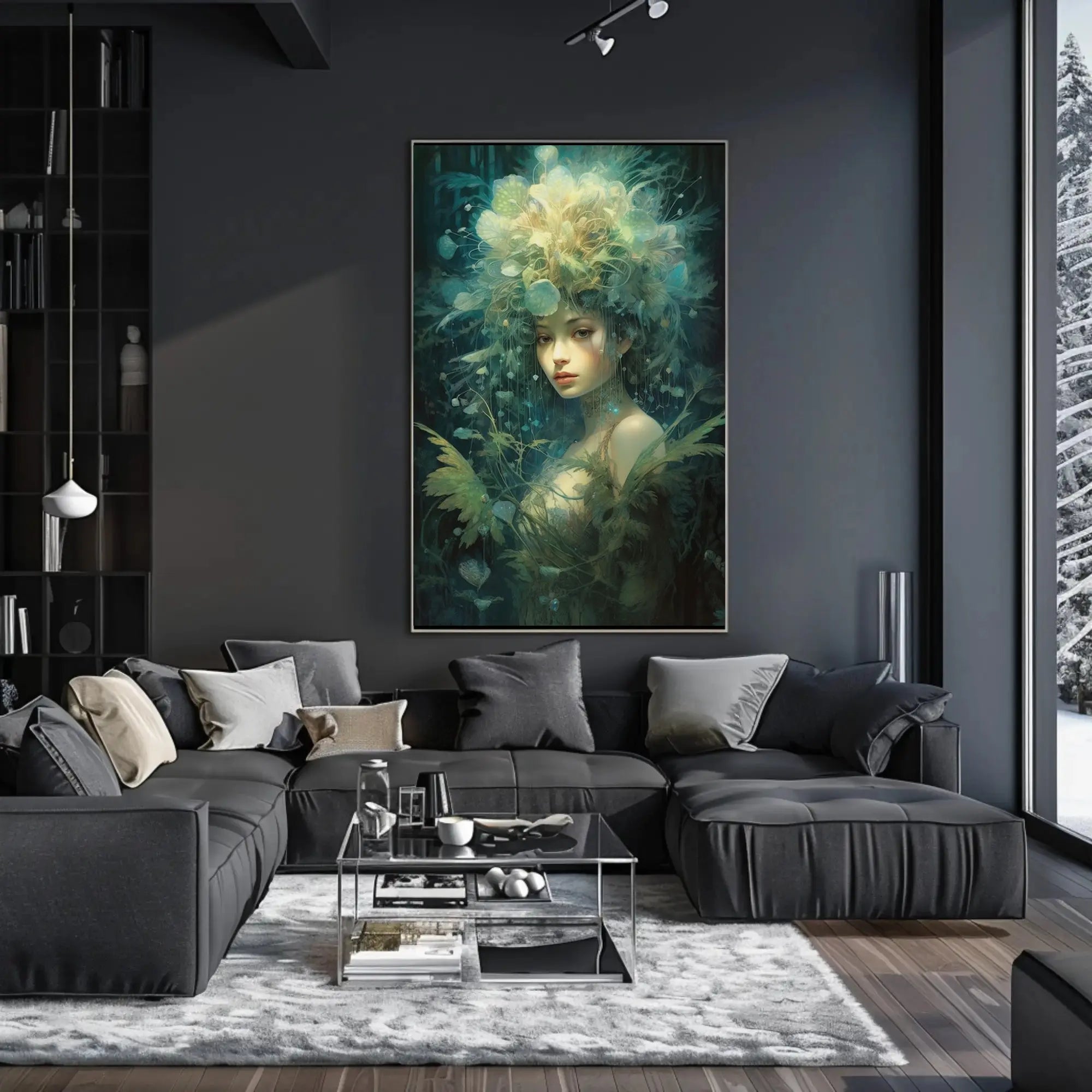 Mystical Forest Spirit Enchantment Artistic Poster PosterGoat