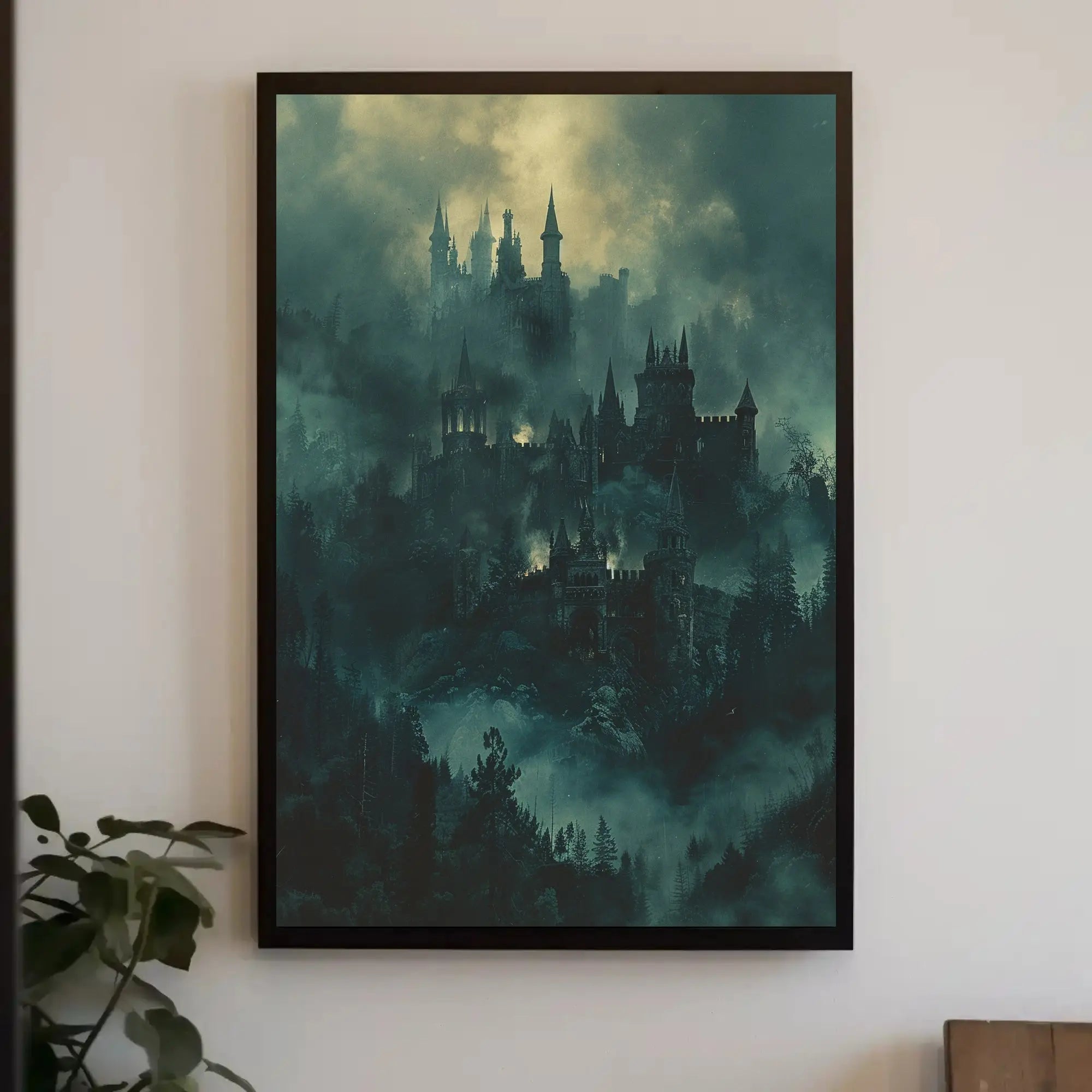 Mystical Gothic Castle Art Print - Abstract Artistic Poster PosterGoat