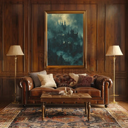 Mystical Gothic Castle Art Print - Abstract Artistic Poster PosterGoat