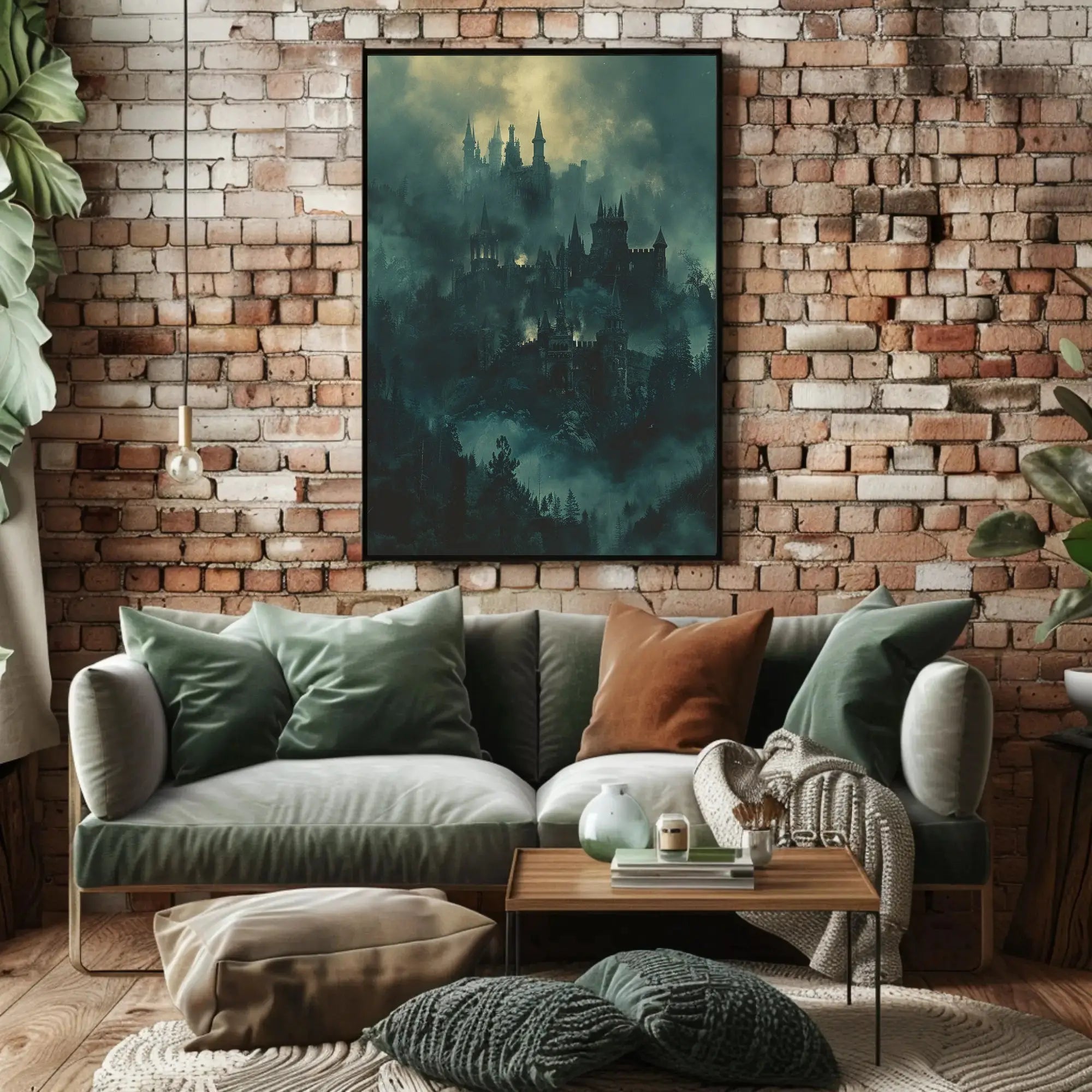 Mystical Gothic Castle Art Print - Abstract Artistic Poster PosterGoat