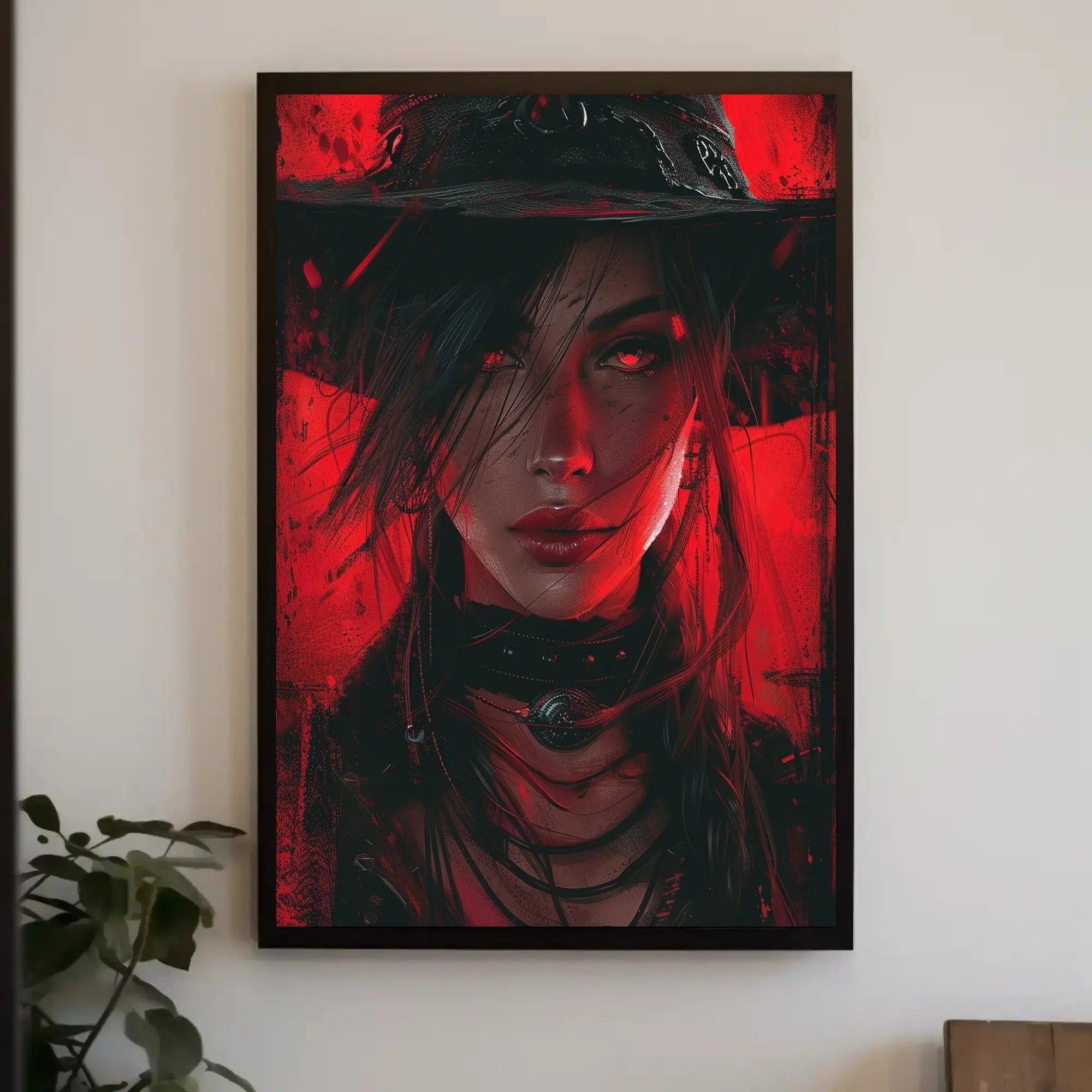 Mystical Gothic Cowgirl Art Poster PosterGoat