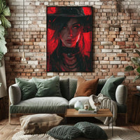 Mystical Gothic Cowgirl Art Poster PosterGoat