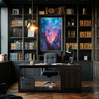 Mystical Hands and Swirling Smoke Abstract Artistic Poster PosterGoat