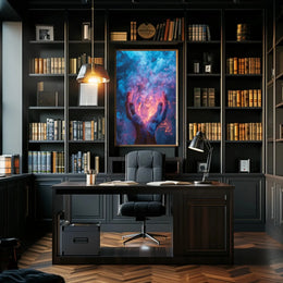 Mystical Hands and Swirling Smoke Abstract Artistic Poster PosterGoat