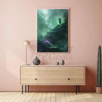 Mystical Journey in Nature Fantasy Art Poster PosterGoat