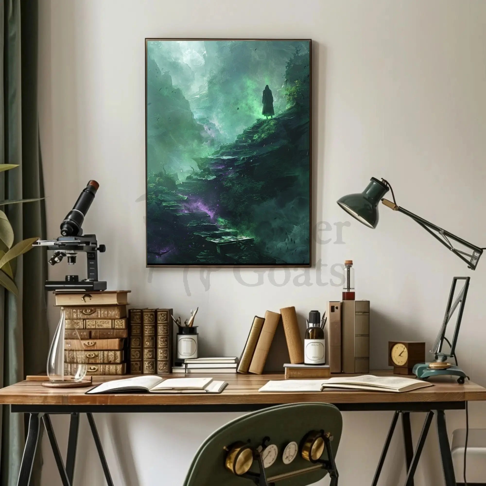 Mystical Journey in Nature Fantasy Art Poster PosterGoat