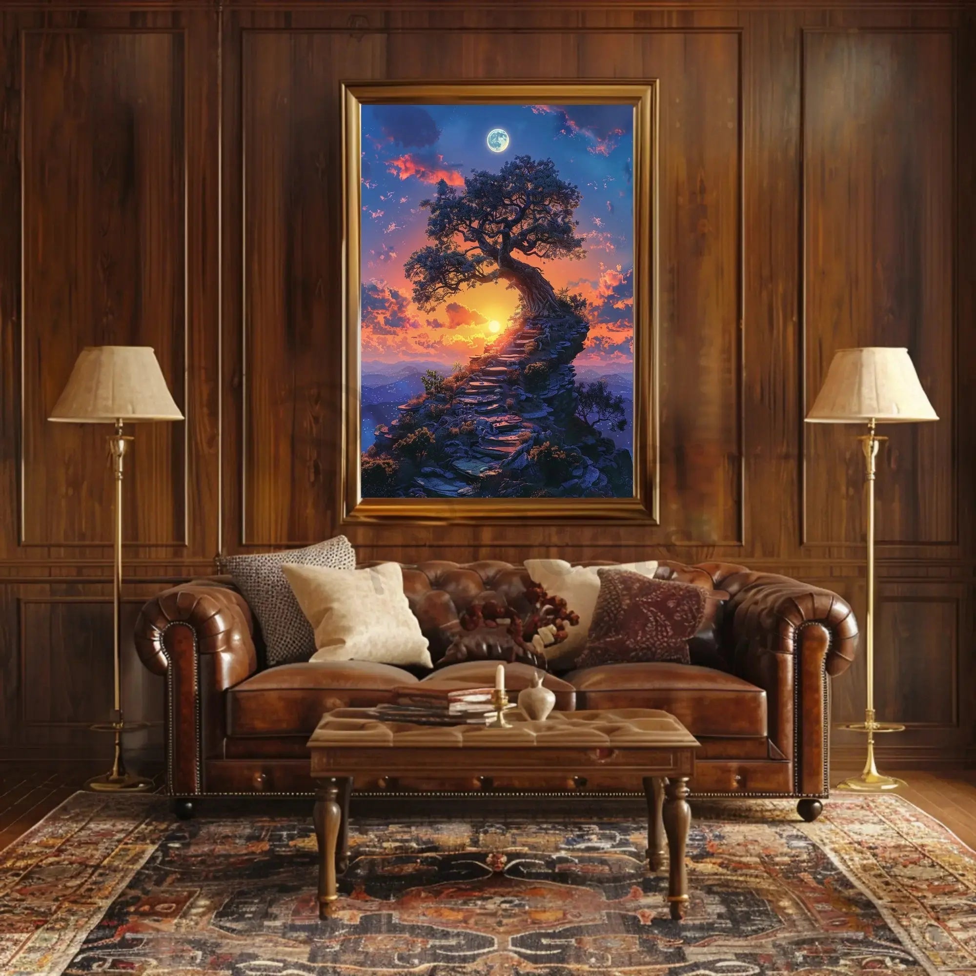 Mystical Journey to Enlightenment Fantasy Art Poster PosterGoat