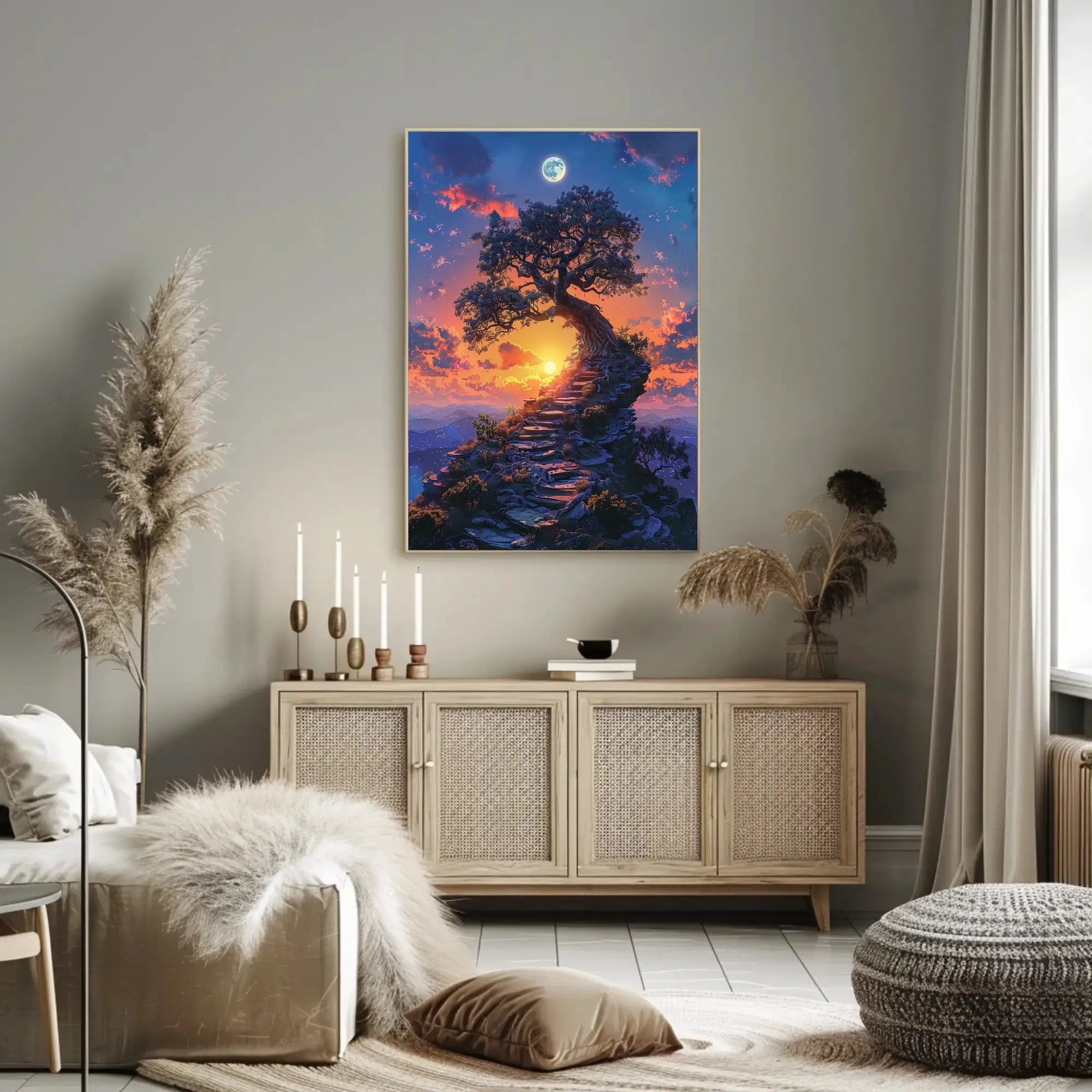 Mystical Journey to Enlightenment Fantasy Art Poster PosterGoat
