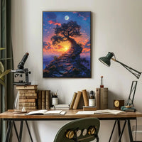 Mystical Journey to Enlightenment Fantasy Art Poster PosterGoat