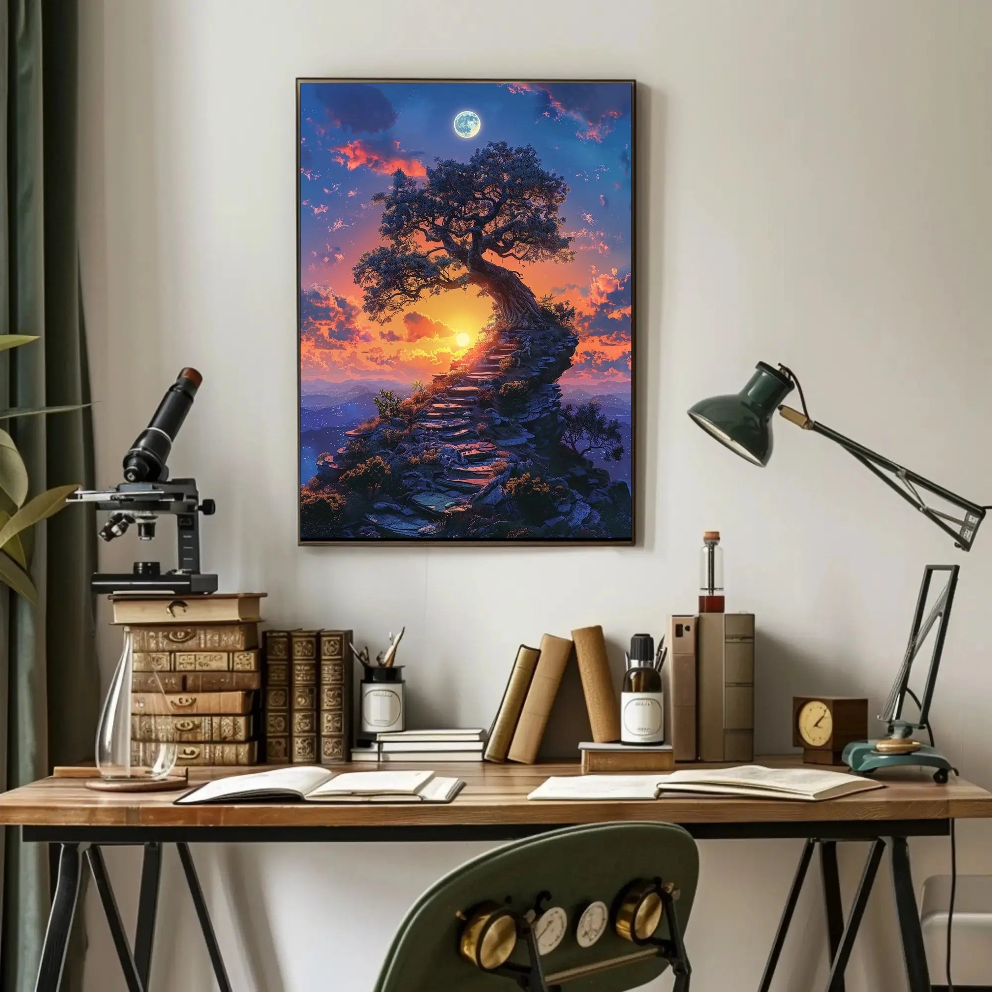 Mystical Journey to Enlightenment Fantasy Art Poster PosterGoat