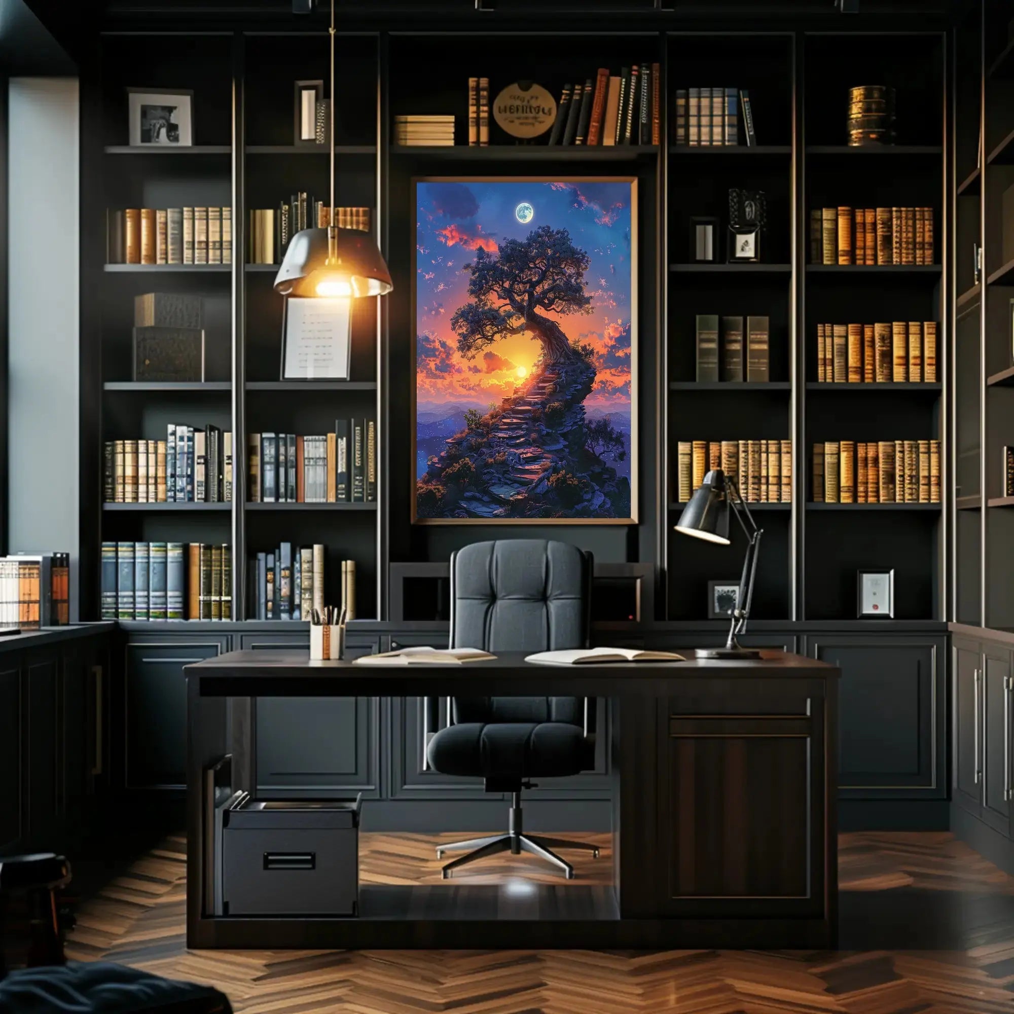Mystical Journey to Enlightenment Fantasy Art Poster PosterGoat