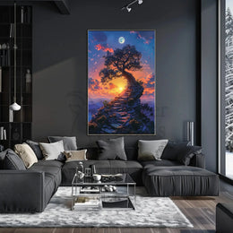 Mystical Journey to Enlightenment Fantasy Art Poster PosterGoat