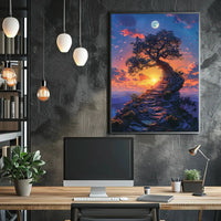 Mystical Journey to Enlightenment Fantasy Art Poster PosterGoat