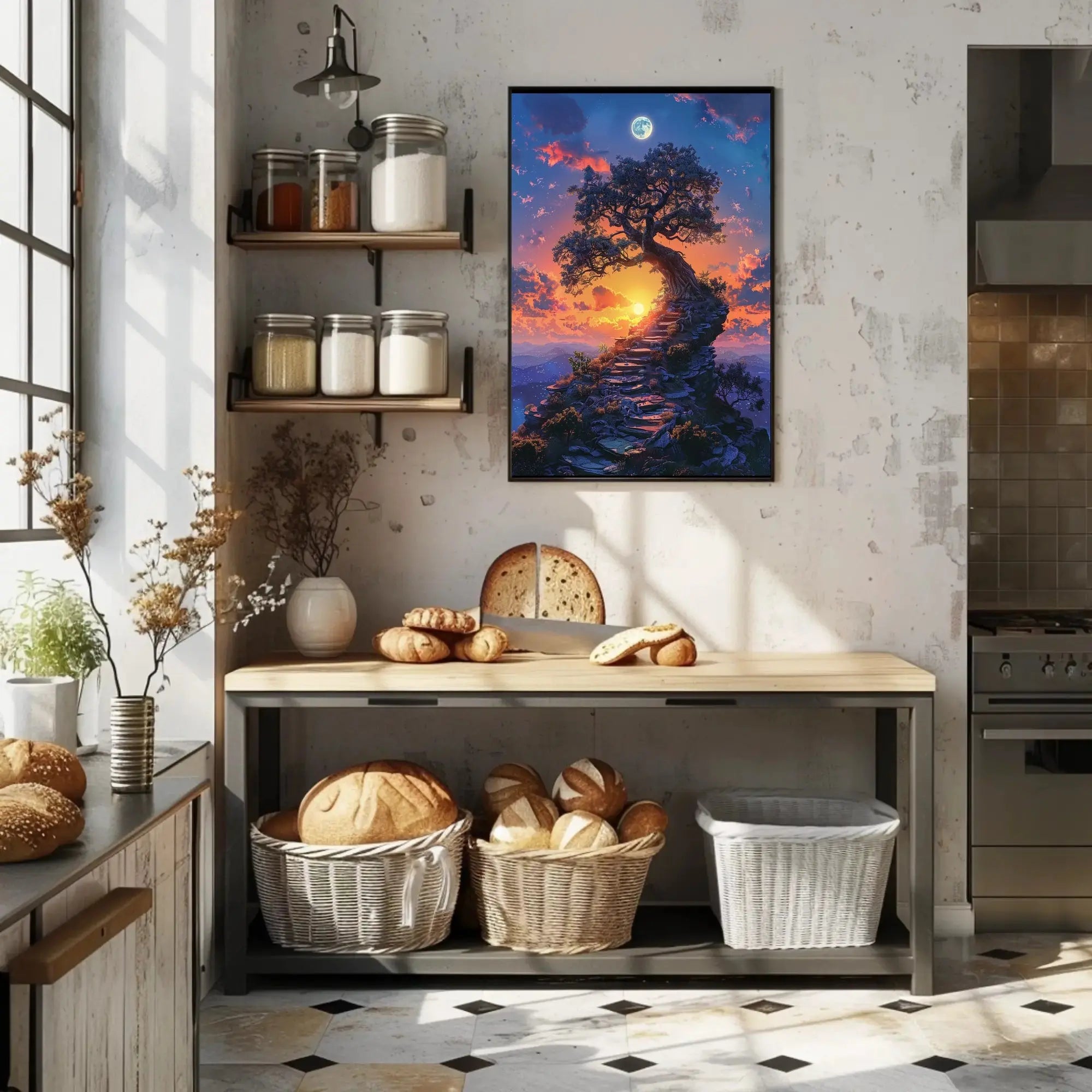 Mystical Journey to Enlightenment Fantasy Art Poster PosterGoat