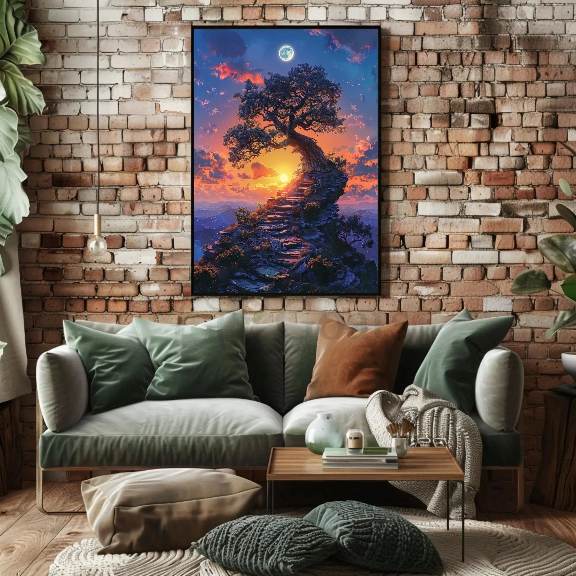 Mystical Journey to Enlightenment Fantasy Art Poster PosterGoat
