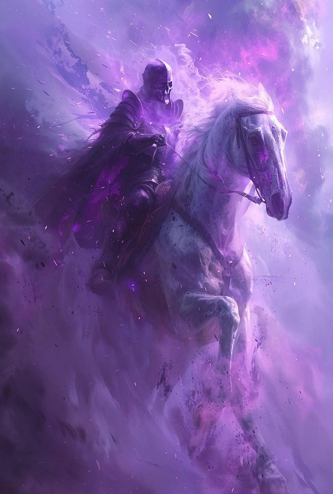 Mystical Knight Fantasy Scene Art Poster PosterGoat