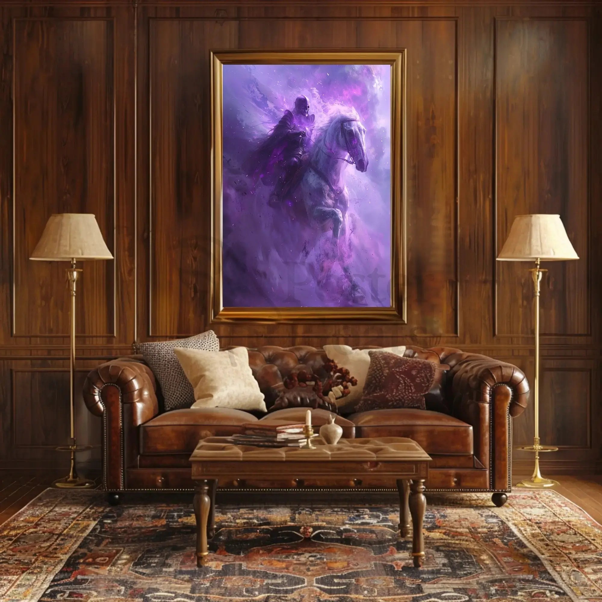 Mystical Knight Fantasy Scene Art Poster PosterGoat