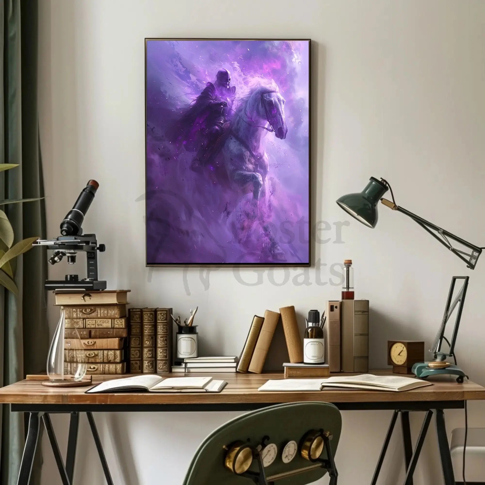 Mystical Knight Fantasy Scene Art Poster PosterGoat