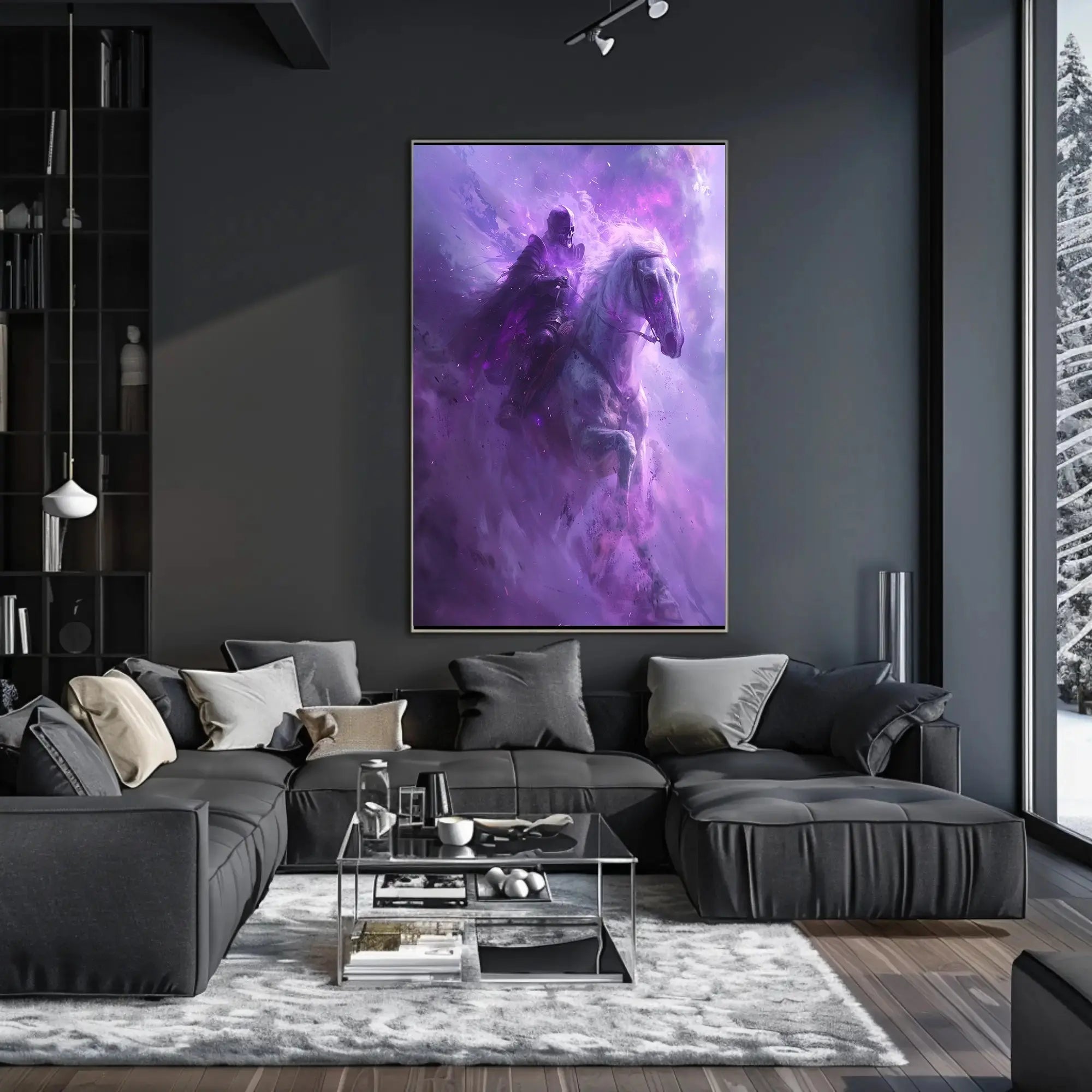 Mystical Knight Fantasy Scene Art Poster PosterGoat