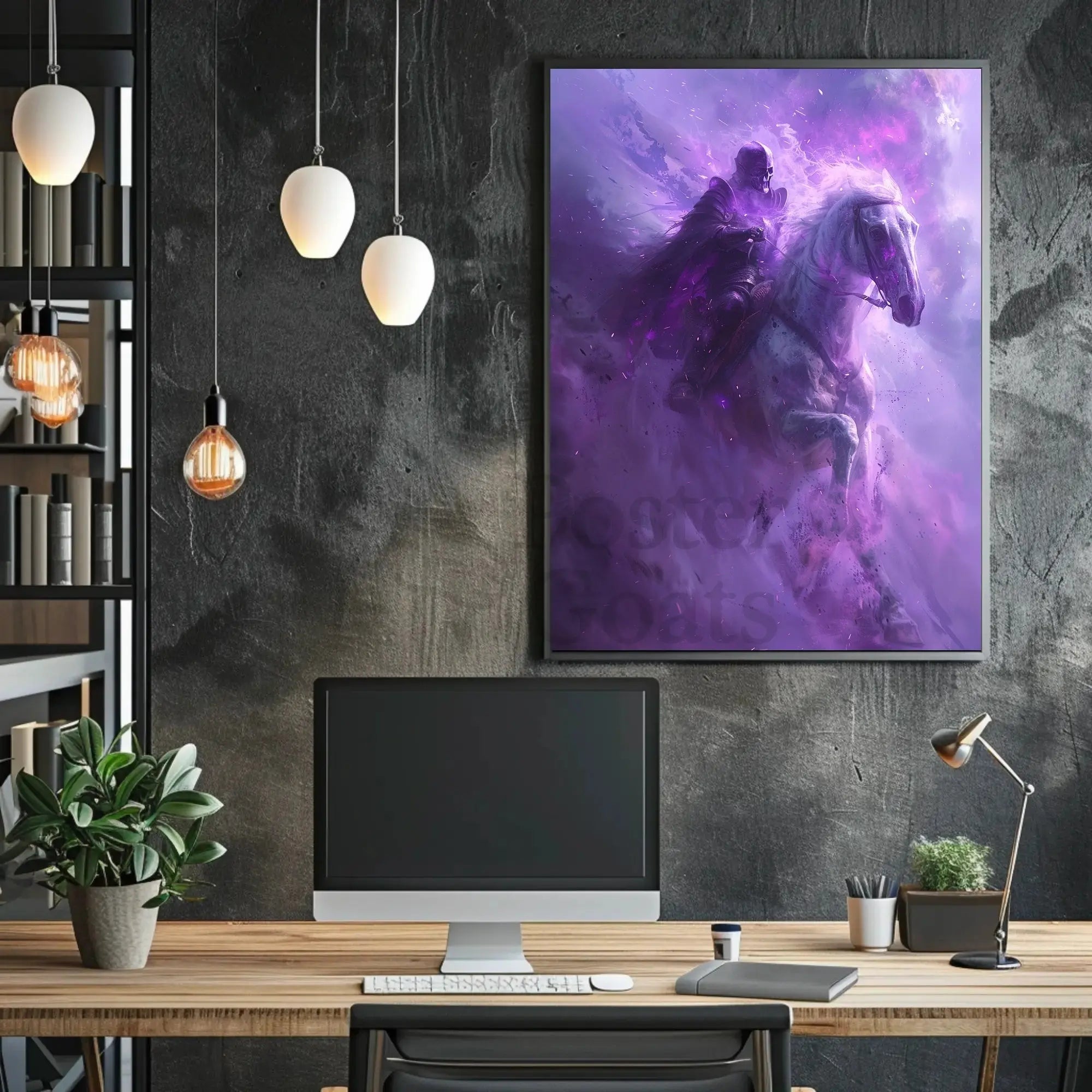 Mystical Knight Fantasy Scene Art Poster PosterGoat