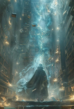 Mystical Library Magic Fantasy Artistic Poster PosterGoat