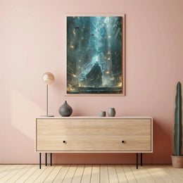 Mystical Library Magic Fantasy Artistic Poster PosterGoat