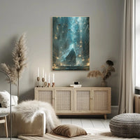 Mystical Library Magic Fantasy Artistic Poster PosterGoat