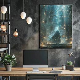 Mystical Library Magic Fantasy Artistic Poster PosterGoat
