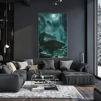 Mystical Moonlit Ruins Artistic Poster PosterGoat