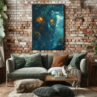 Mystical Owl Forest Guardian Fantasy Art Poster PosterGoat