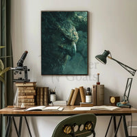 Mystical Owl Forest Scene: Artistic Animal Poster PosterGoat