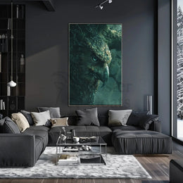Mystical Owl Forest Scene: Artistic Animal Poster PosterGoat